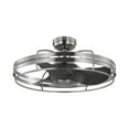 thumbnail image 1 of Bastrop Collection 26 in. Three-Blade Brushed Nickel Transitional Ceiling Fan with 3 Speed Remote Control, 1 of 10
