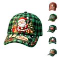 thumbnail image 1 of Basysin Merry Christmas Printed Baseball Cap Adjustable Curved Soft Lightweight Hat Breathable Casual Sun Hat Holiday Headwear for Men Women Winter Christmas Party Hat, 1 of 5