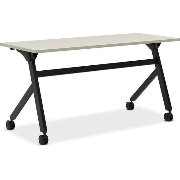 Basyx Multipurpose Table Flip Base Table 60w x 24d x 29 3/8h Light Gray BMPT6024PQ