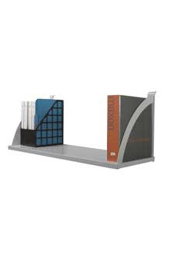Partition Mounted Shelf- 48in. W- Gray