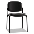 thumbnail image 1 of Basyx VL606SB11 Stacking Armless Guest Chair, Black Leather, 1 of 1