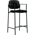 thumbnail image 1 of basyx by HON VL636 Cafe-Height Stool - 23.25" x 21.5" x 43.75" - 250 lb Weight Capacity - Polyester - Black - 2/ Carton - Assembly Required, 1 of 2