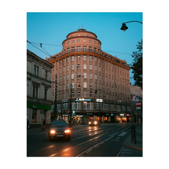 Basztowa, Kraków - Kraków Małopolskie Poland Photography Architecture City Street Photography Vintage Nightlife Travel Poster Unframed Wall Art Print 36 x 48 inches