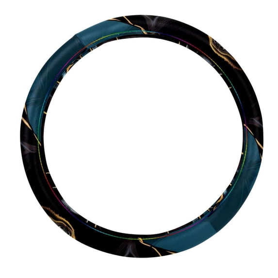 Bat 14.5 Inch Printing PVC Leather Car Wheel Cover: Auto Accessories Steering Wheel Covers