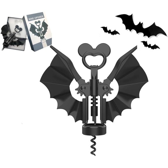 Bat 2-in-1 Wine & Beer Opener, Alloy Dual-Use Bottle Opener, Gifts for Lovers