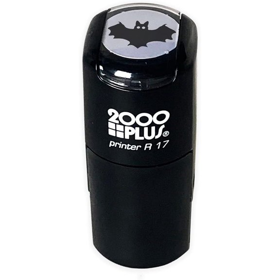 Bat 2000 Plus Self Inking Halloween Rubber Stamp - Black Ink