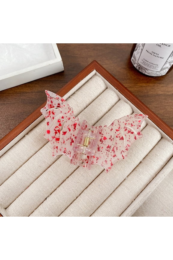 Bat Acrylic Claw Hair Clips Hair Accessories for Women & Girls Cerise 85x55mm DIY