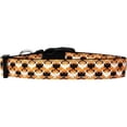 thumbnail image 1 of Bat Argyle Nylon Dog Collar, Medium, 1 of 1