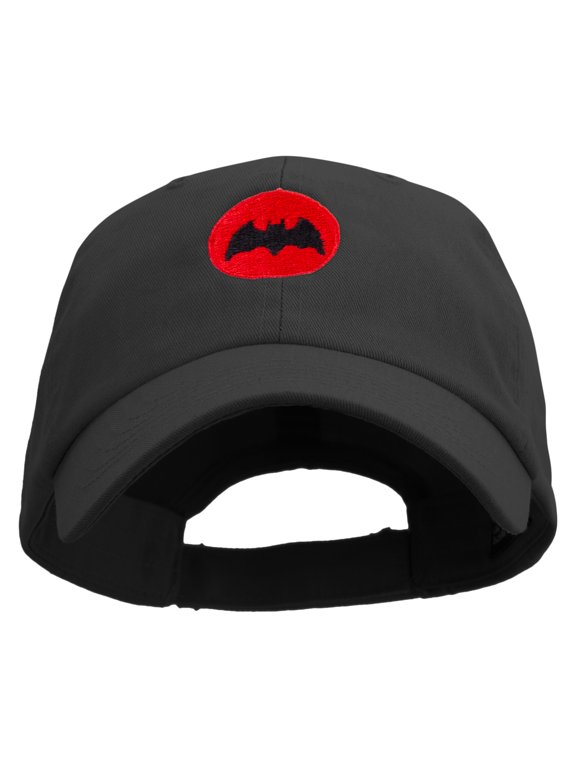 Bat Armor Shield Embroidered Low Profile Washed Cap - Black OSFM