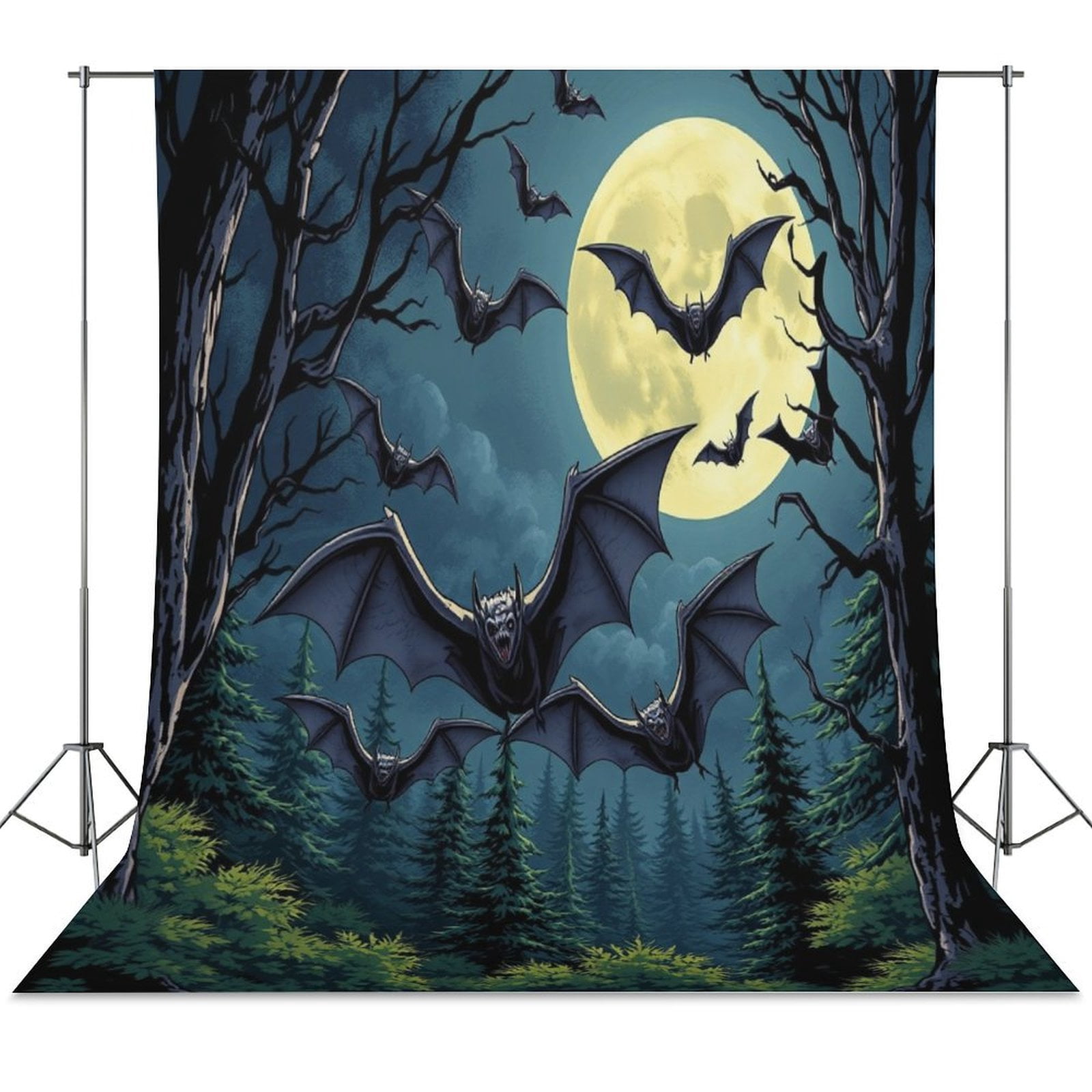 Bat Backdrop Baby Shower Newborn Portrait Girl Boy Birthday Party ...