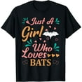 thumbnail image 1 of Bat Bird Lover Tee Just A Girl Who Loves Bats T-Shirt, 1 of 4