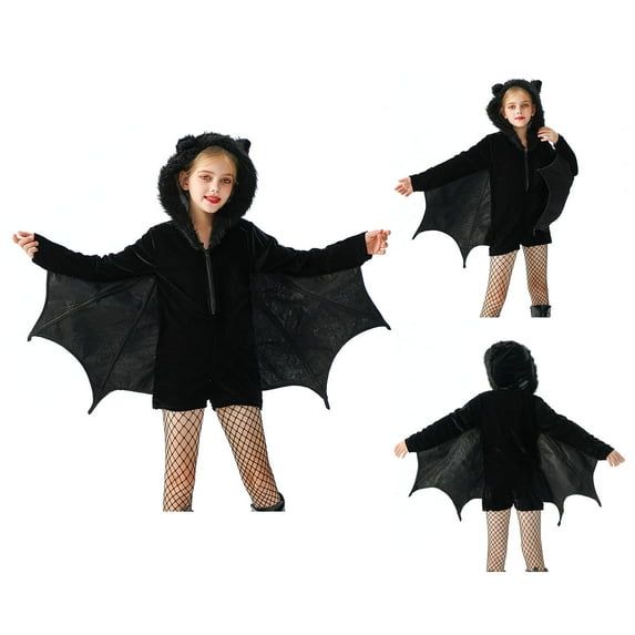 Bat Kids Girls Halloween Vampire Bat Halloween Outfit