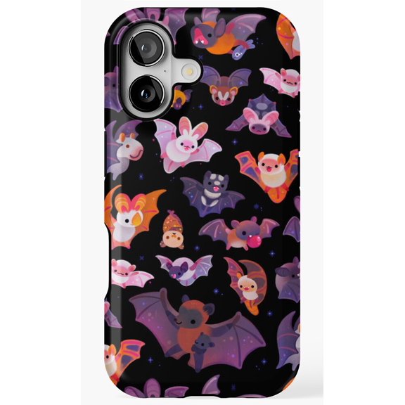 Bat Dark Night Gothic Animal Flying Mammal Art Phone Case for iPhone 17 16 15 14 13 12 11 Pro Max