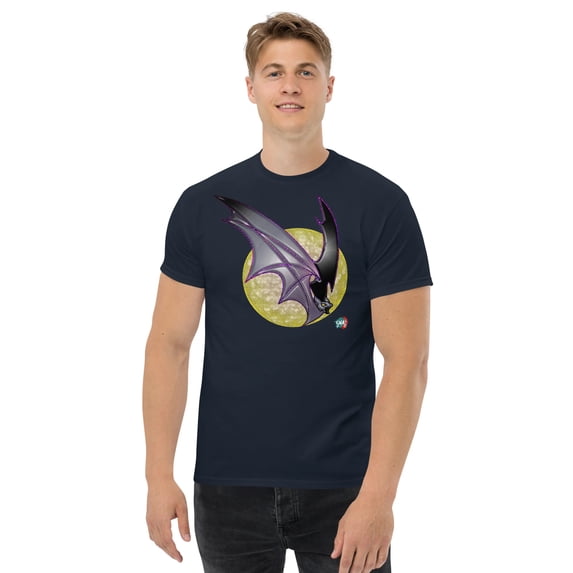 Bat Doodle Bad Moon Unisex graphic t-shirt