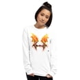 thumbnail image 1 of Bat Doodle Elemental Series: Fire Long Sleeve Shirt, 1 of 11