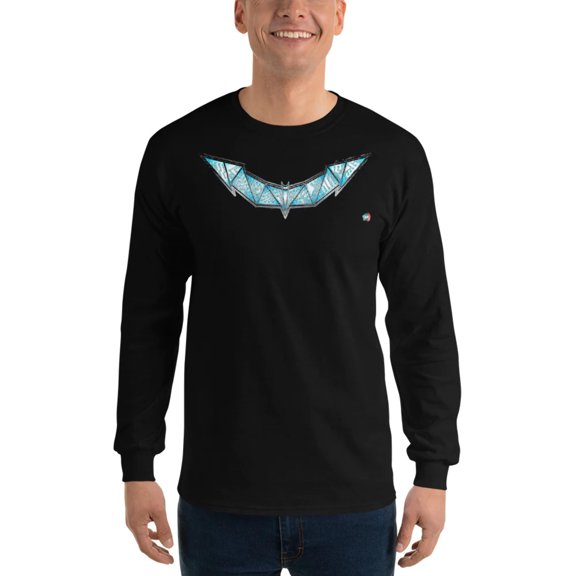 Bat Doodle Metal Series: Cobalt Long Sleeve Shirt