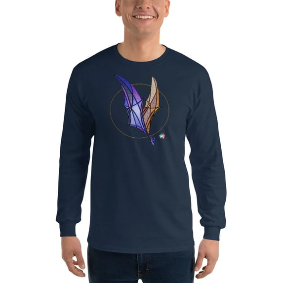 Bat Doodle Predator Unisex graphic Long Sleeve Shirt