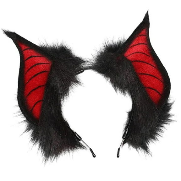 Bat Ears Wing Headbands Fashionable Gothicism Headpiece Role Playing Headgear for Stylish Women and Party Enthusiasts