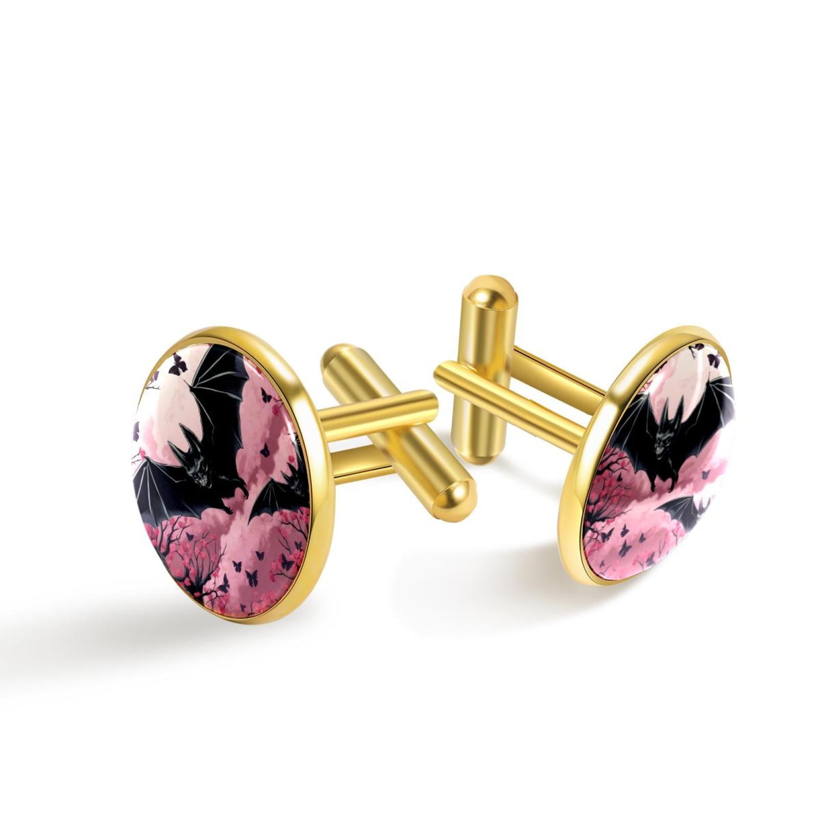 Bat Elegant Stainless Steel Cuff Links for Men's Dress Bat Elegant Stainless Steel Cuff Links for Men's Dress