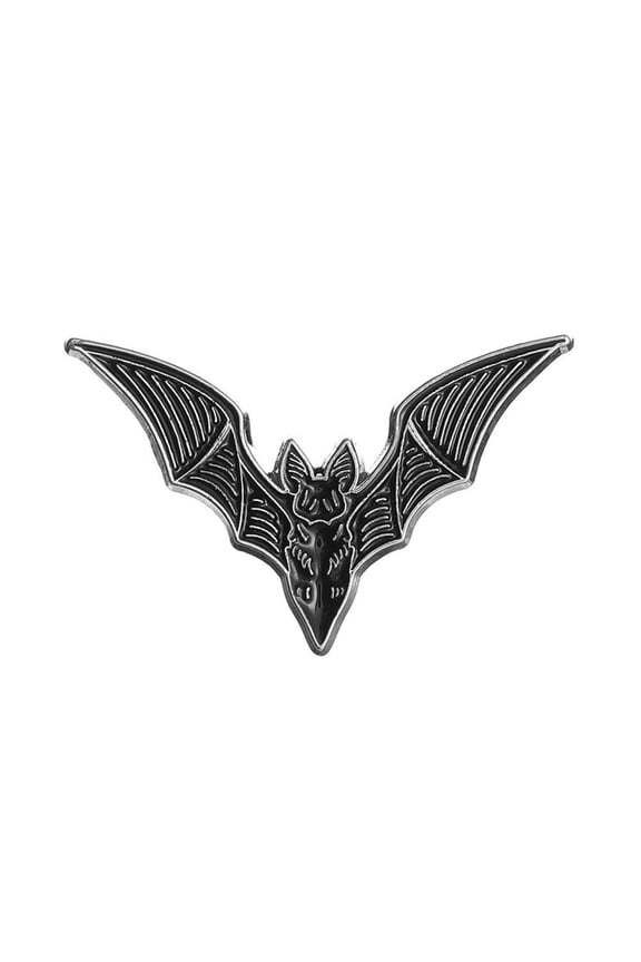 Bat Enamel Pin Alternative Goth Witchy Bat Jewelry Halloween Accessory for Clothes Bags Backpack