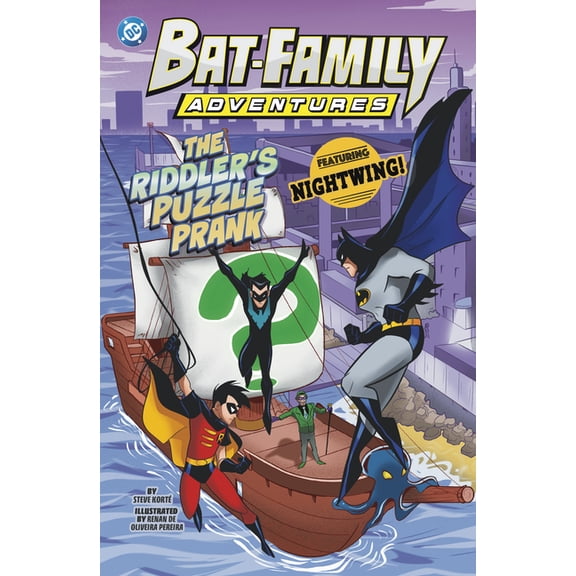 Bat-Family Adventures The Riddler's Puzzle Prank: Featuring Nightwing!, (Hardcover)