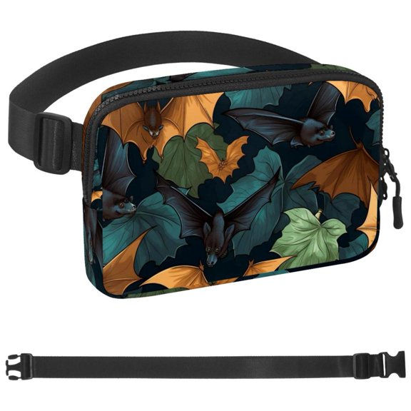 Bat Fanny Pack for Women and Men,Waist Bags, Running Waist Bag, Large Pouch & Adjustable Strap,Waterproof ,for Gym,Jogging, Cycling, Traveling, Fitness, Hiking