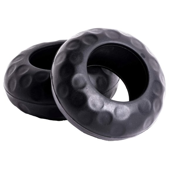 Bat Grip Choke up Rings 2-Pack for Youth Baseball, Softball and Tee Ball black