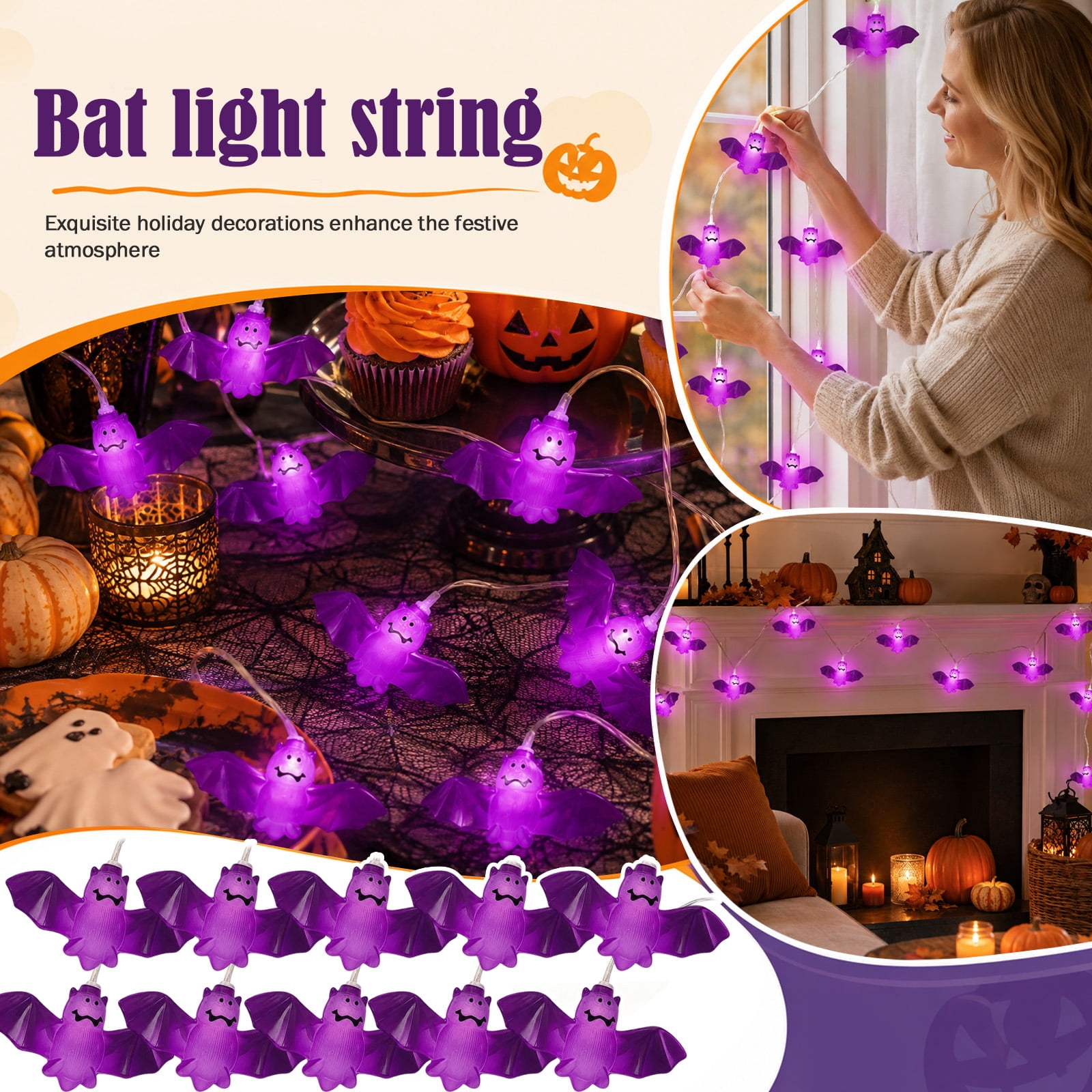 Bat Halloween Decor Halloween Party Decorations Indoor With Purple bat-halloween-decor-halloween-party-decorations-indoor-with-purple