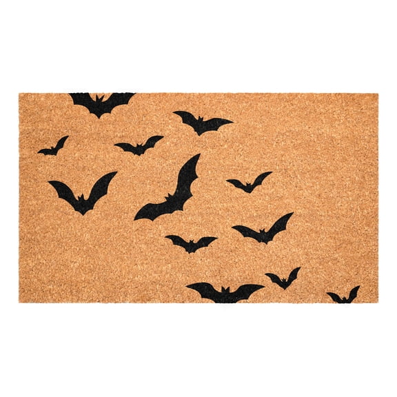 Bat Halloween Doormat, 17" x 29"