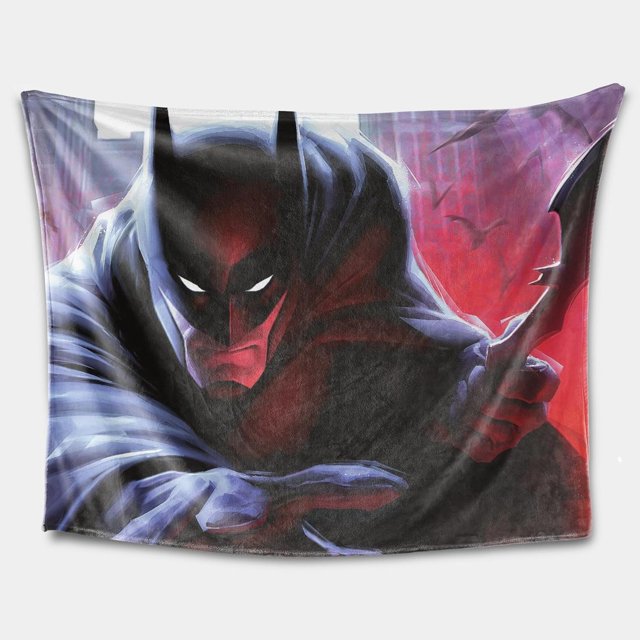 Bat Hero Wayne Flannel Blanket Lightweight Cozy Throw Blanket Warm Bed