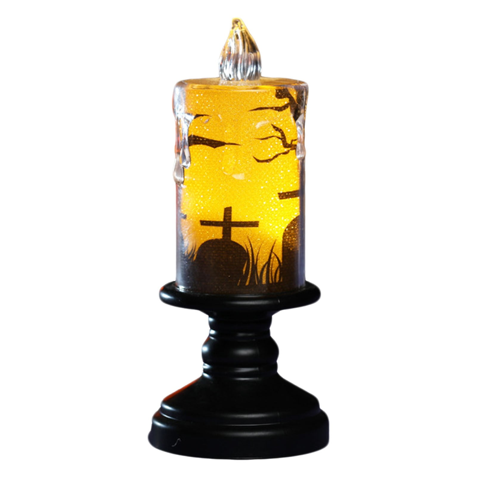 Bat High Footed Candle Light - Halloween Candles High Foot Black Led ...