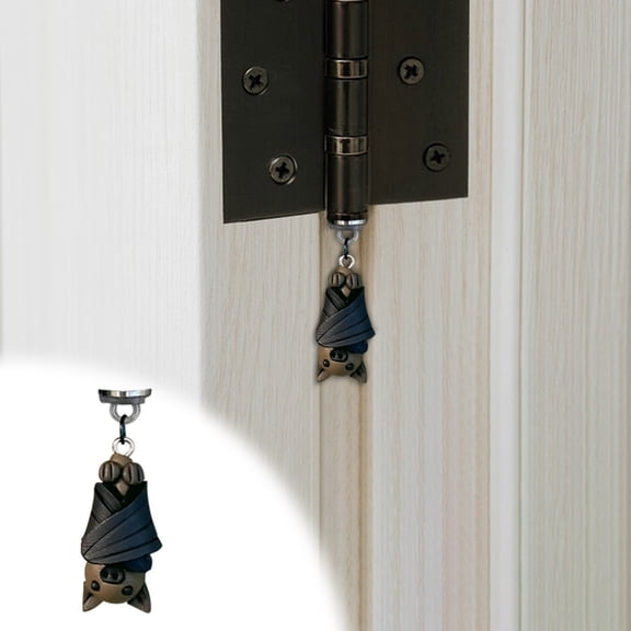 Bat Hinge Head, Interesting Magnetic Hinge Head Toppers, Vintage Animal Door Hinge Decorative Heads for Hinges, Cabinets, Shelves etc - 2 Pack