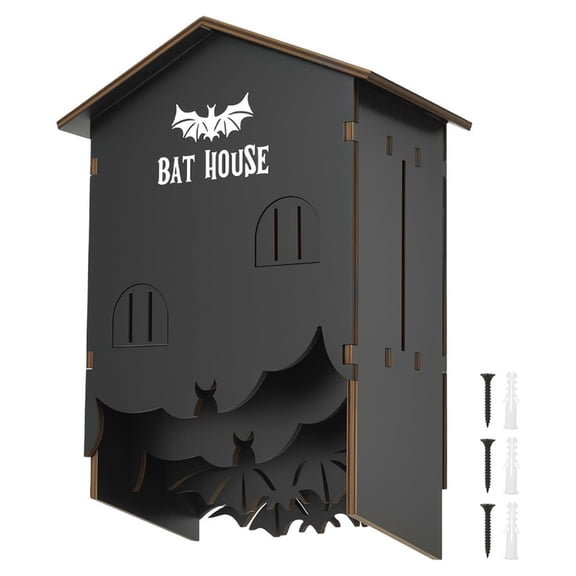 Bat House, Backyard Shelter & Garden Bat Habitat, 3 Chamber Bat Houses For Outdoors For Tree