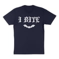 thumbnail image 1 of Bat I Bite Shirt Unisex X-Small Navy, 1 of 5