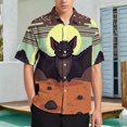 thumbnail image 1 of Bat Male Retro Print Casual Shirts Hawaiian Short-Sleeve Graphic, 1 of 6