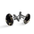 thumbnail image 1 of Bat Men's Silver Stainless Steel Cufflink Set for Formal Attire, Made of High-Quality Materials, Ideal for Business Meetings and Weddings, 1 of 6