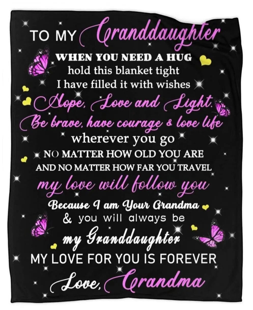 Bat Mitzvah Blankets Granddaughter Blanket Gifts Christmas Birthday