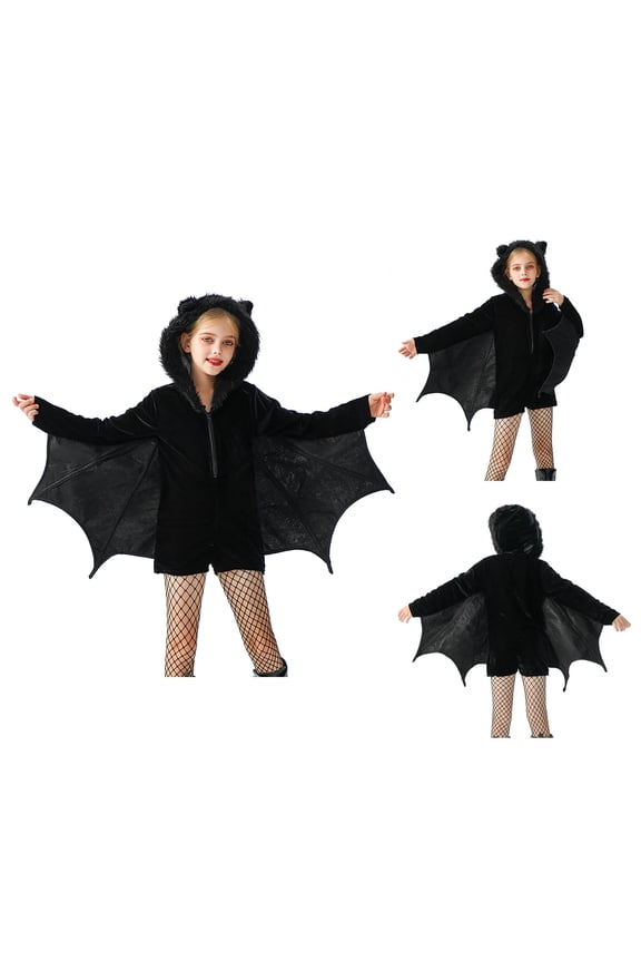 Bat Outfits for Girls Kids Halloween Outfits Vampire Bat Outfits Halloween Cosplay Dress Up