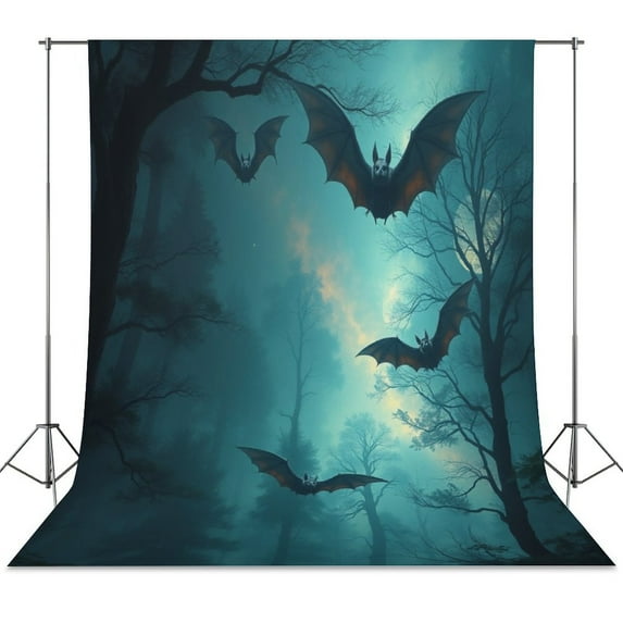 Bat Party Backdrop Birthday Decoration Backgrounds for Photographs ...