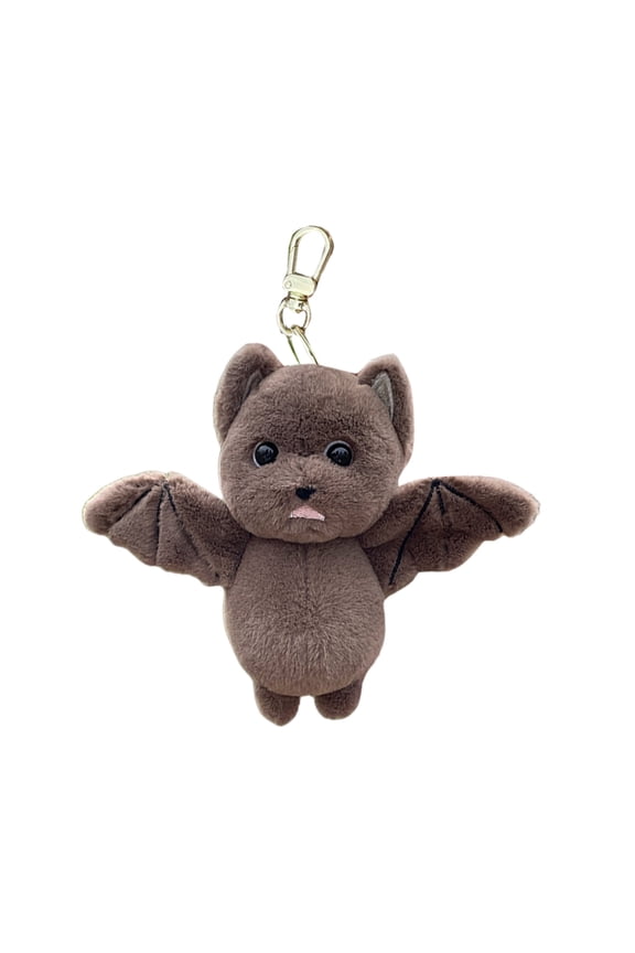 Soft Bat Plush Doll Key Holder Stuffed Animal Toy Shaped Keychain Bag Pendant Multipurpose Accessory for Daily Use