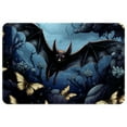 thumbnail image 1 of Bat Polyester Non-Slip Outdoor Carpet Door Mat - Machine Washable Door Rugs, 1 of 6
