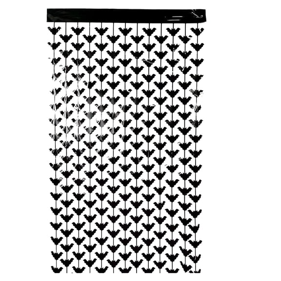 Bat Rain Curtain 79x39 Inches Halloween Decor Door Frame Aisle Drape for Creepy Atmosphere