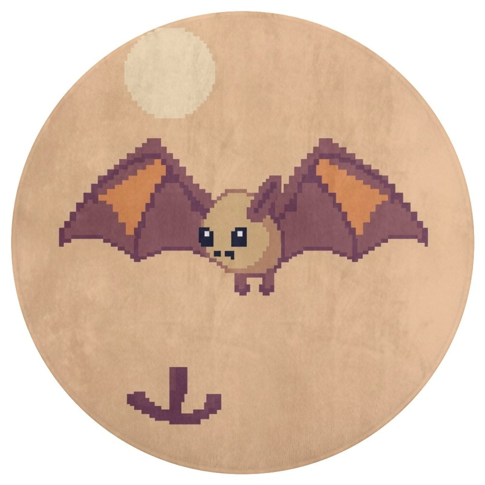 Bat Round Area Rug Soft Sofa Nursery Carpet Floor Mat Non Slip Area ...