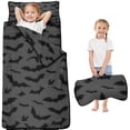 thumbnail image 1 of Bat Silhouette Halloween Pattern Toddler Nap Mats for Kids Preschool,50"x20" Sleeping Mat Bag or Kids,Toddler Sleeping Bag,Toddler Nap Mat or Daycare, 1 of 6