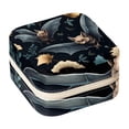 thumbnail image 1 of Bat Square Portable Jewelry Box Organizer for Rings, Earrings, Necklaces, Bracelets - Travel Must-Have for Girls and Women, 1 of 6