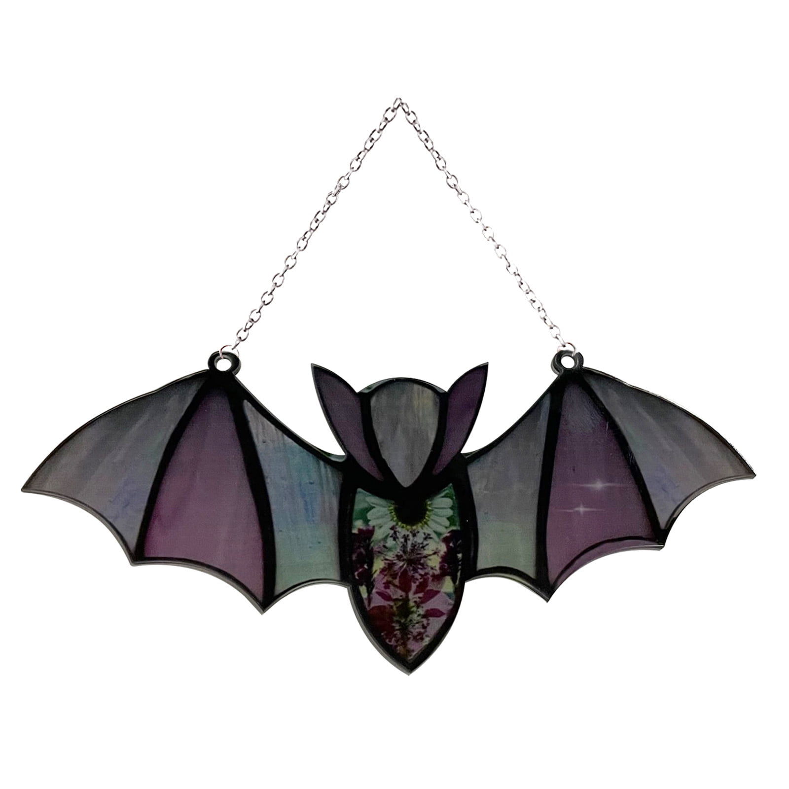 Bat Stained Glass Suncatcher Window Hanging Acrylic Wall Art Suncatcher