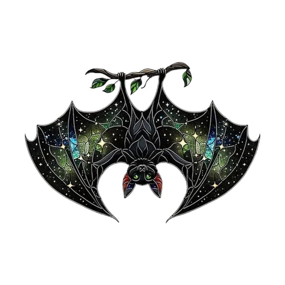 Bat Stained Glass Suncatchers Outdoor Indoor Stained Glass Window Hangings
