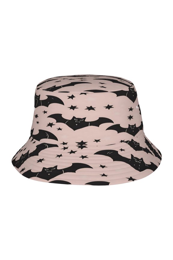Bat & Stars Blanket Fisherman's Hat Lightweight and Breathable Sun Hat Suitable for Both Men and Women