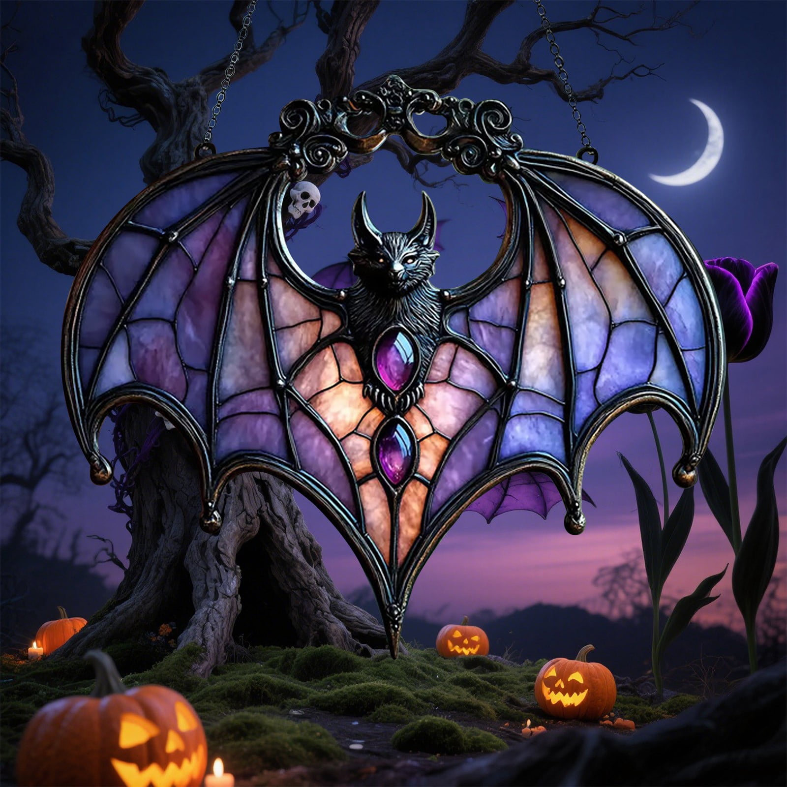 Bat Suncatcher, Bat Hanging Acrylic Window Hanging, Acrylic ...