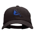 thumbnail image 1 of Bat Swing Logo Embroidered Unstructured Cotton Twill Cap - Black OSFM, 1 of 5